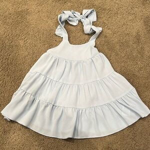 Light Blue Halter Dress